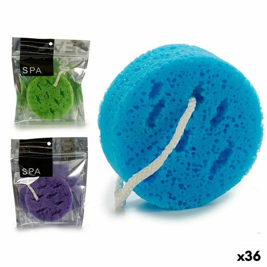 Body Sponge Circular Sponge 18 x 4 x 20 cm (36 Units)