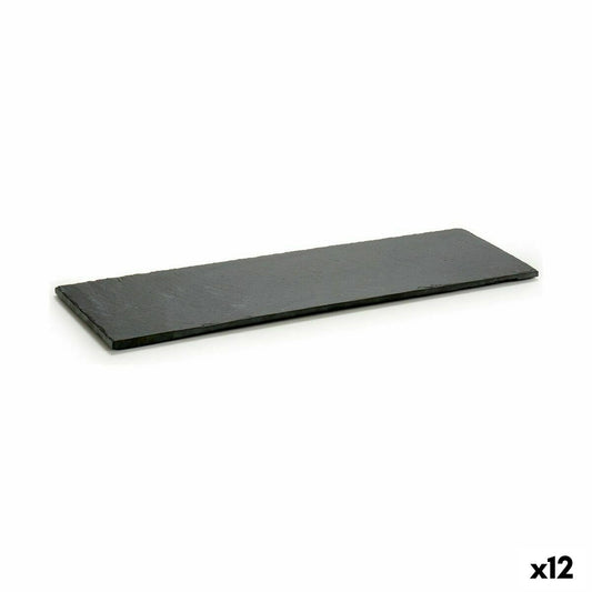 Snack tray Black Board 50 x 0,5 x 15 cm (12 Units) Kinvara