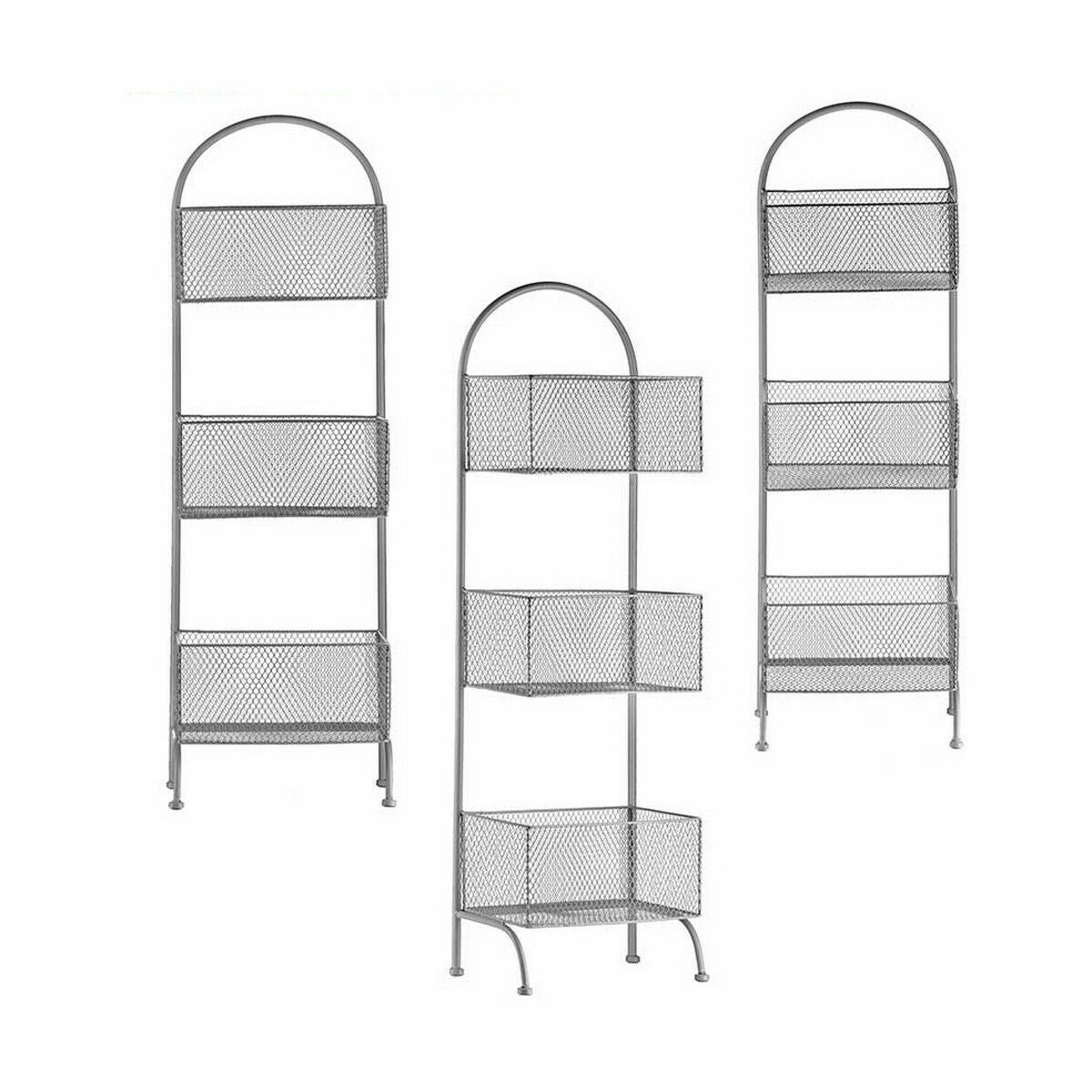 Shelves Silver Metal 20 x 99 x 32,5 cm (4 Units)