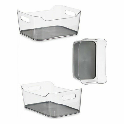 Drawer Organizer Recycled plastic Grey 17 x 10,5 x 24,5 cm (12 Units)