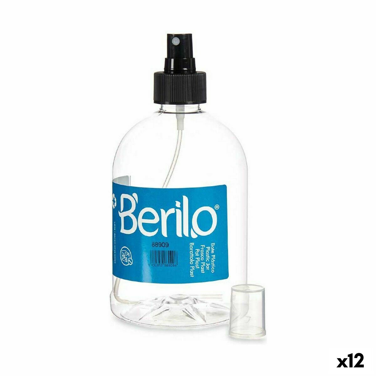 Sprayer Black Transparent Plastic 500 ml (12 Units) Berilo