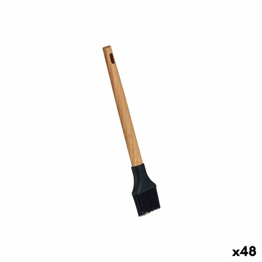 Silicone Pastry Brush Black beech wood 5 x 1,8 x 28 cm (48 Units) Kinvara