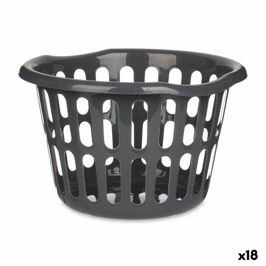 Basket Anthracite polypropylene 27 L 40 x 25 x 40 cm (18 Units)