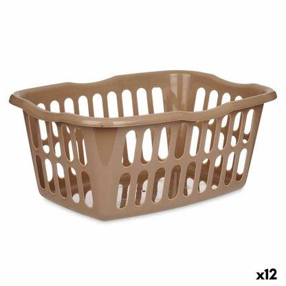 Basket Taupe polypropylene 50 L 58 x 24 x 42 cm (12 Units)