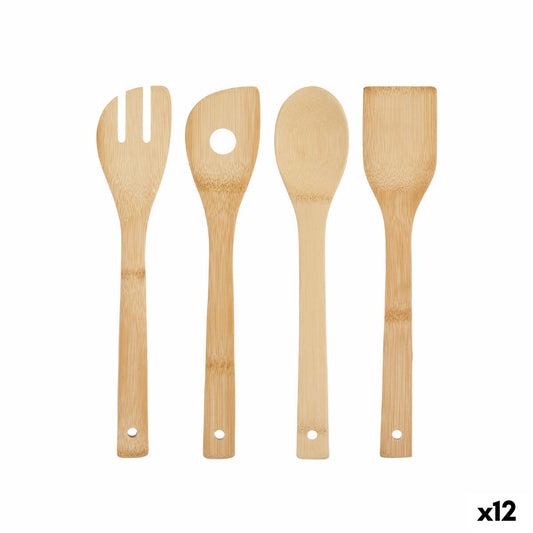 Set of Kitchen Utensils Bamboo (12 Units) Kinvara