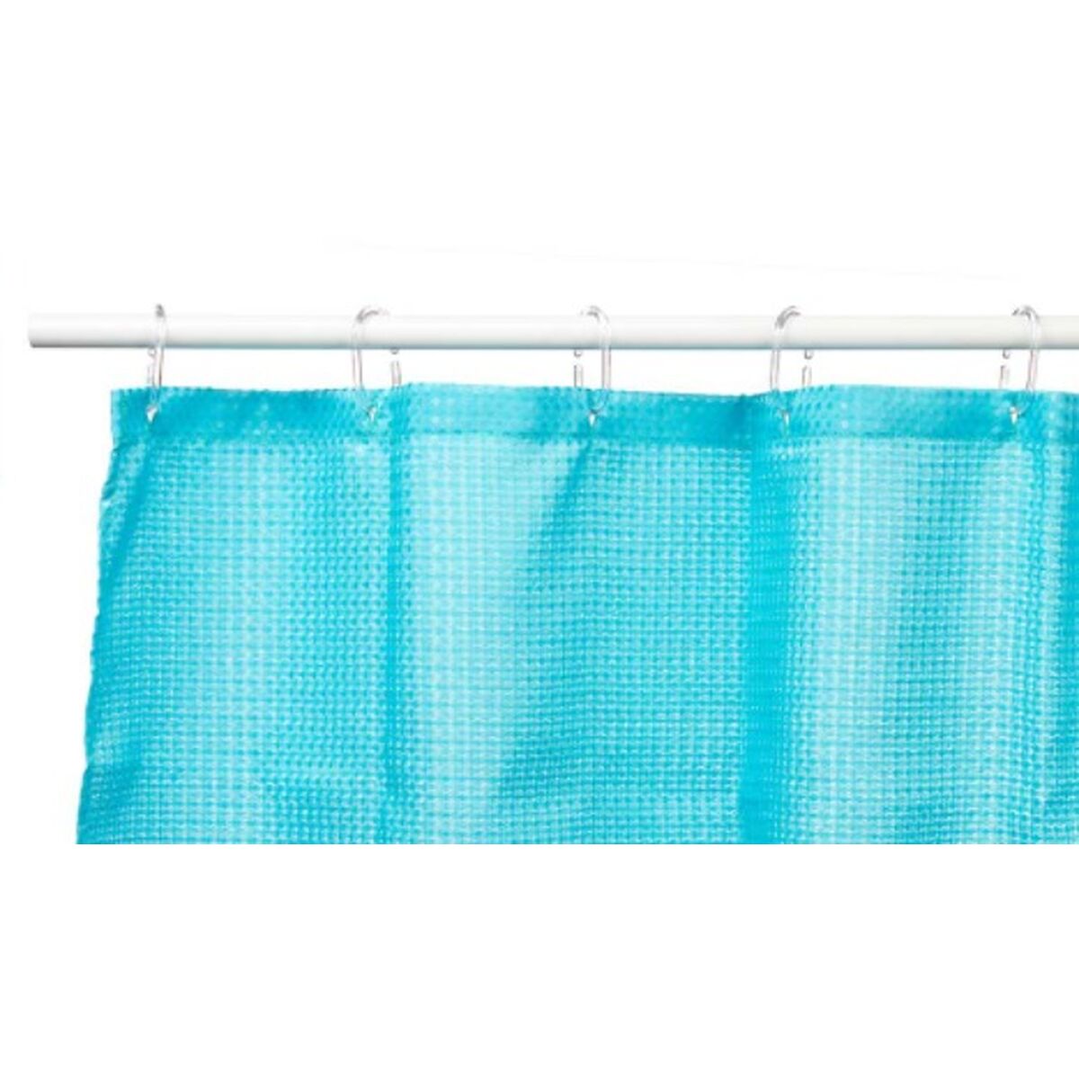 Shower Curtain Points Blue Polyester 180 x 180 cm (12 Units)