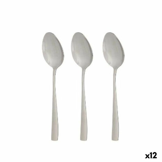 Set of Spoons 21 x 4,5 x 2,5 cm Silver Stainless steel (12 Units) Kinvara