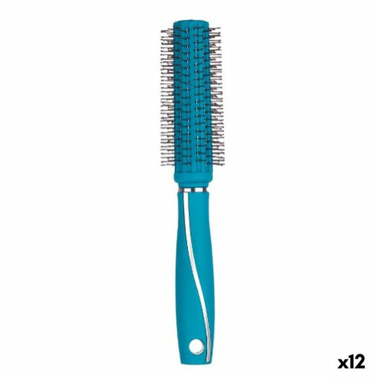 Round Brush Green Silicone Plastic (12 Units) Berilo