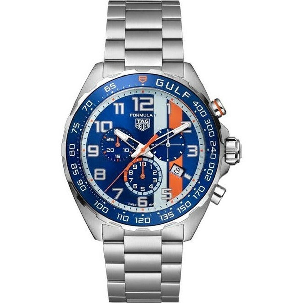 Men's Watch Tag Heuer FORMULA 1 GULF SPECIAL EDITION (Ø 43 mm)