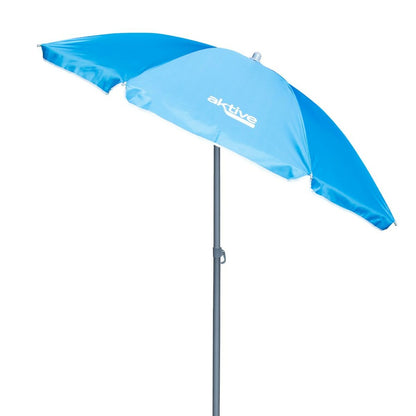 Sunshade Aktive UV50 Ø 180 cm Blue Polyester Aluminium 180 x 187,5 x 180 cm (12 Units)