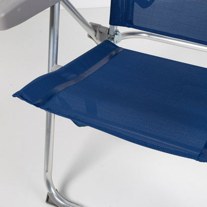 Beach Chair Aktive Navy Blue 47 x 94 x 60 cm (4 Units)