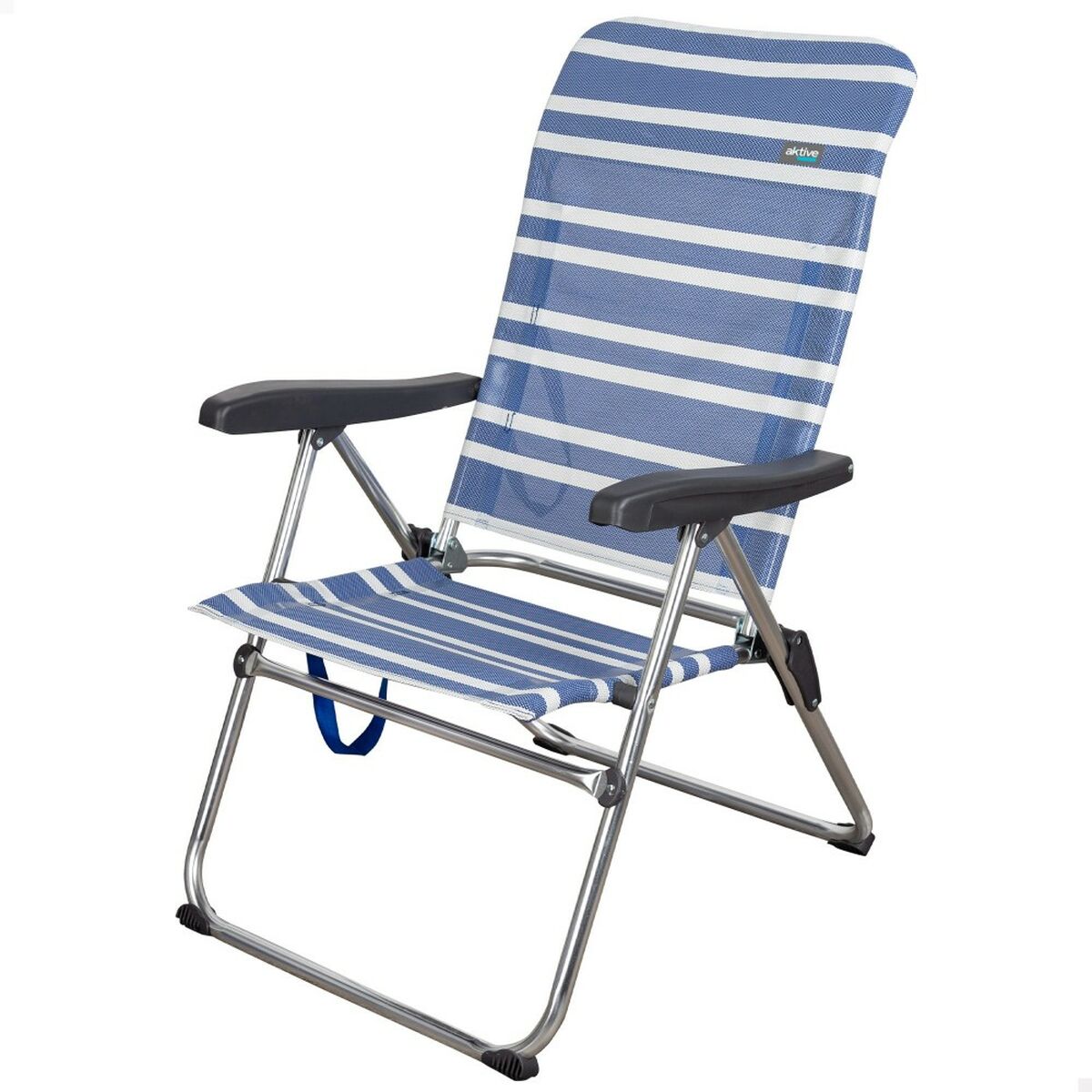 Beach Chair Aktive Mykonos Blue 47 x 93 x 63 cm (4 Units)