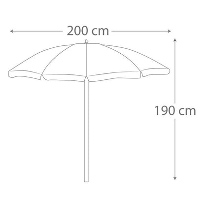 Sunshade Aktive 200 x 190 x 200 cm (12 Units)