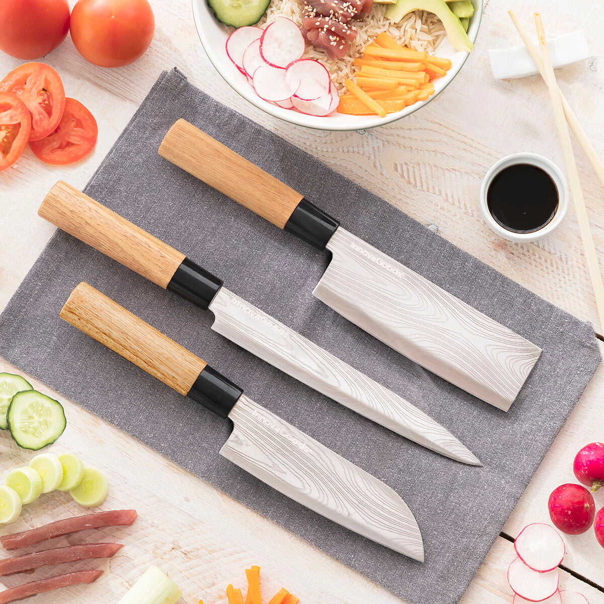 Set of Knives with Professional Carry Case Damas·Q InnovaGoods InnovaGoods