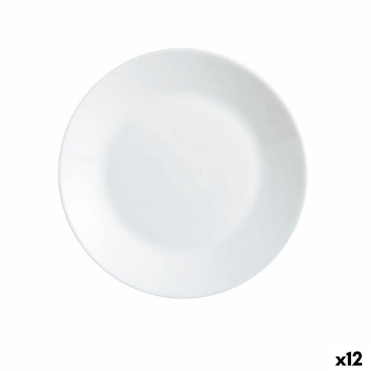 Dessert dish Luminarc Zelie White Glass Ø 18 cm (12 Units)