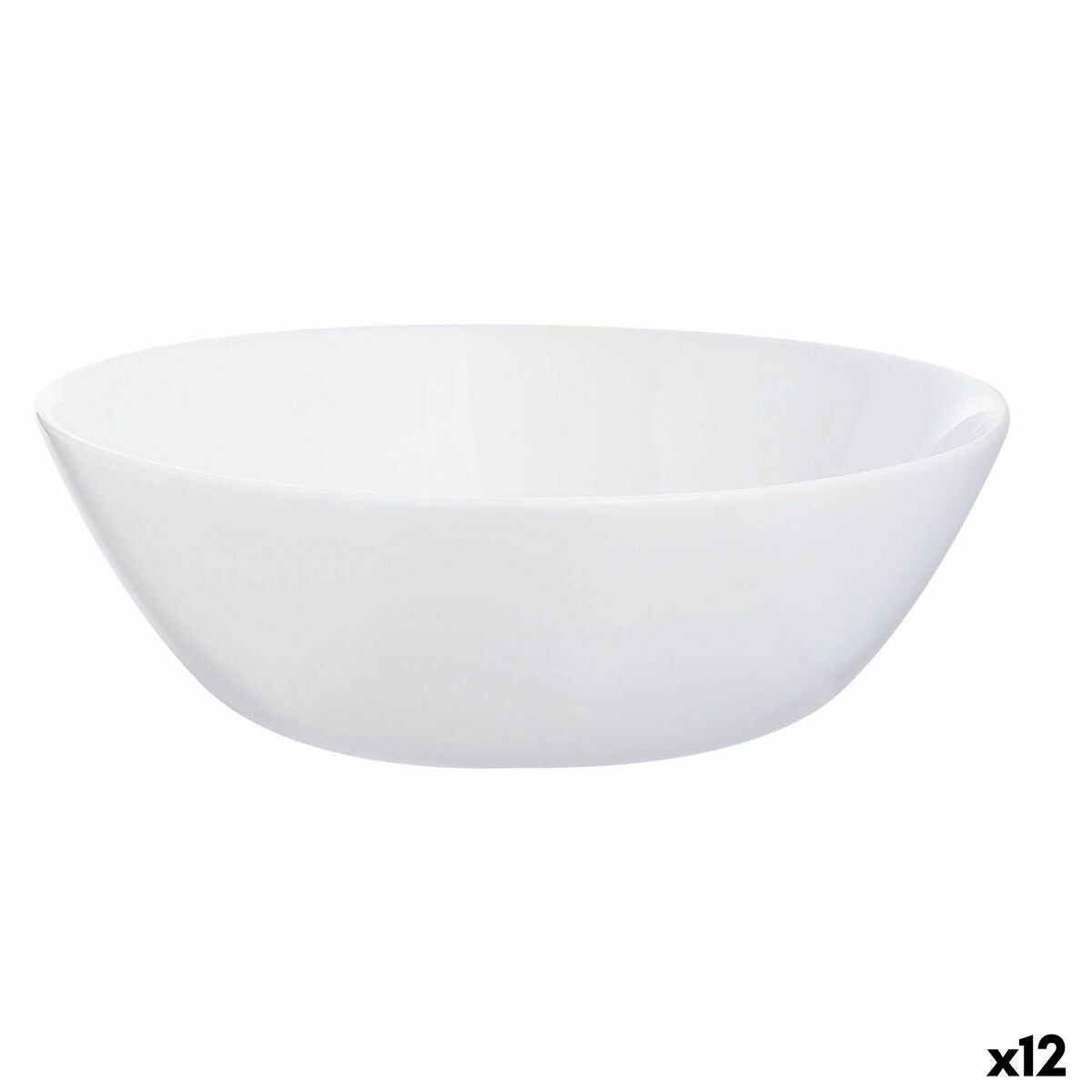 Snack Bowl Luminarc Zelie White Glass (12 Units)