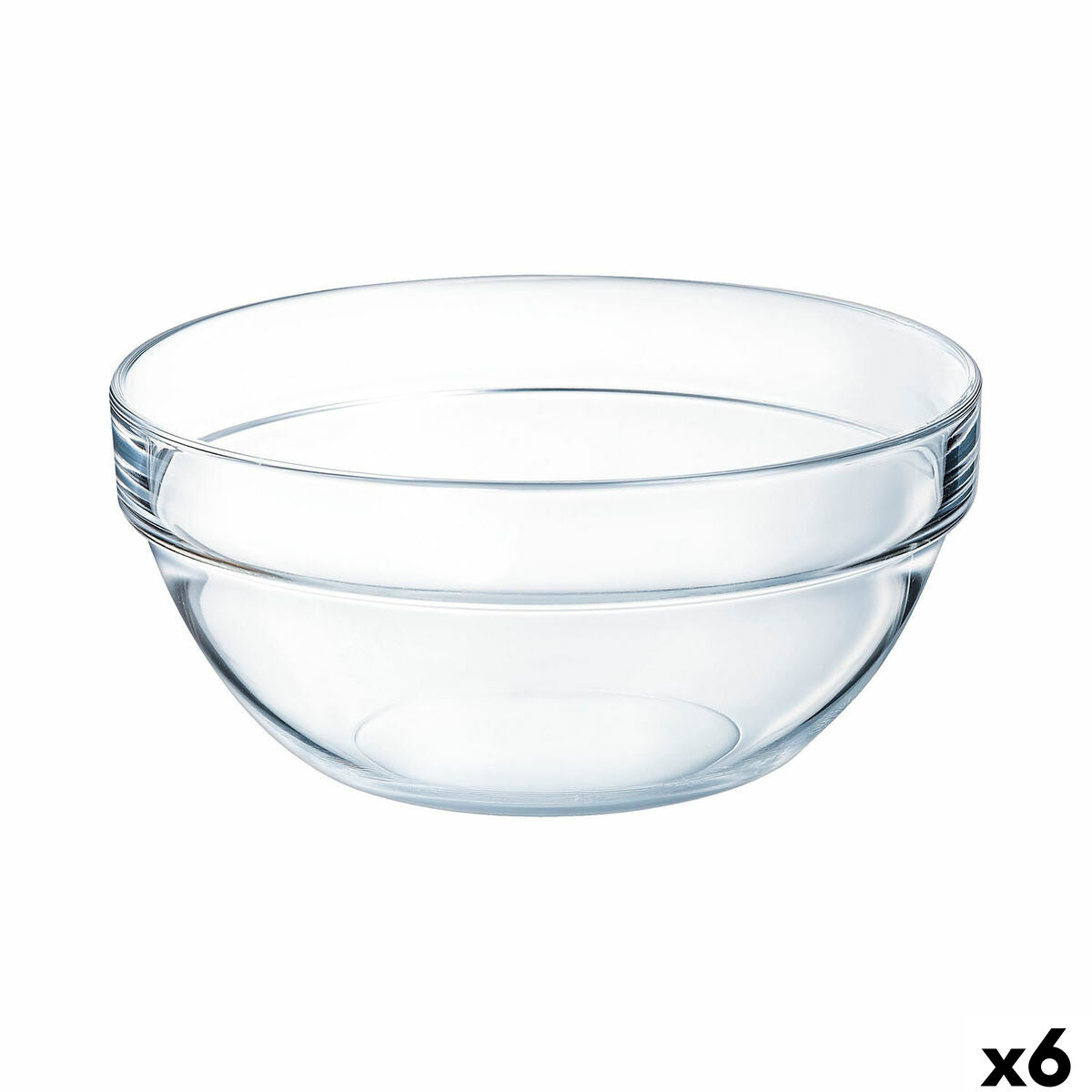 Bowl Luminarc Apilable Transparent Glass (6 Units)